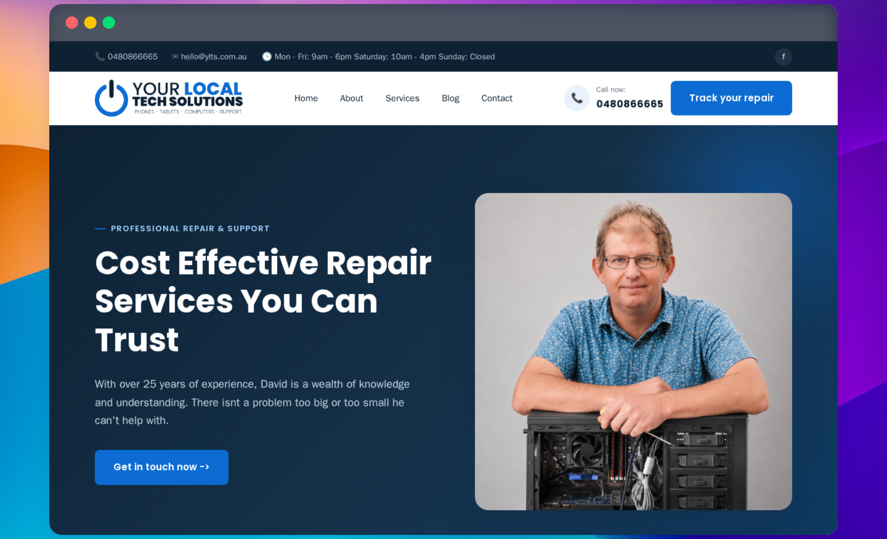 Your Local Tech Solutions — Repair Business Website